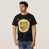 Lion Family Crest Surname T-shirt (Voorkant volledig)