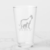 Lion Family Glas (Achterkant)