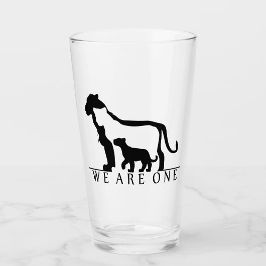 Lion Family Glas (Voorkant)