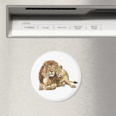 Lion Family Magnet (Insitu (Vaatwasser))