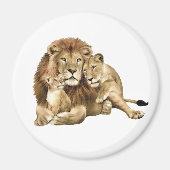 Lion Family Magnet (Voorkant)