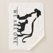 Lion Family Sherpa Deken (Voorkant)