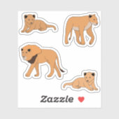 Lion Family Sticker (Vel)