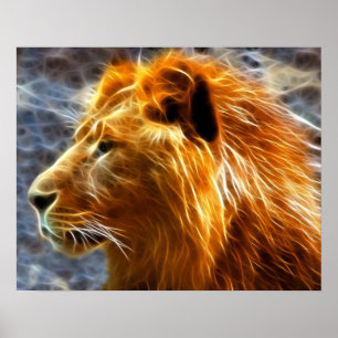 Lion fantasy Poster Print 20X16