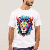 🦁 "Lion & Feathers" T-shirt (Voorkant)