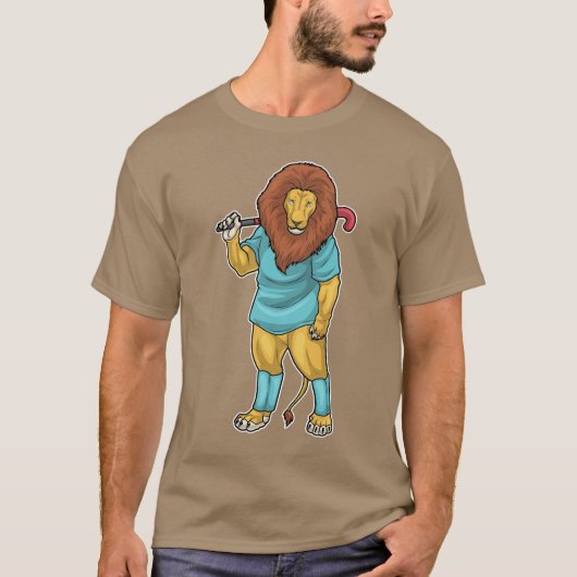Lion Field hockeystick T-shirt (Voorkant)