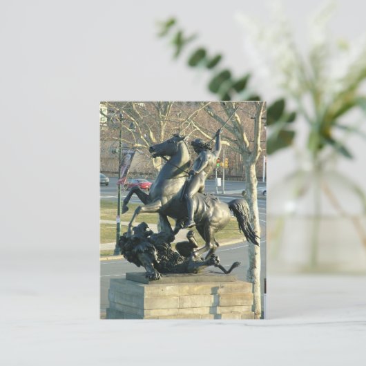 Lion Figher Briefkaart (Staand voorkant)