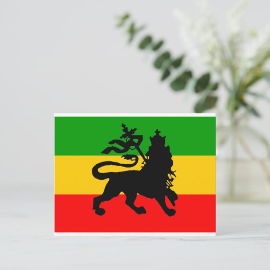 Lion Flag Briefkaart (Staand voorkant)