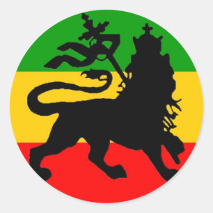 Lion Flag Ronde Sticker