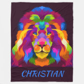 Lion Fleece Blanket (Voorkant)