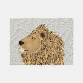 Lion Fleece Blanket (Voorkant (Horizontaal))