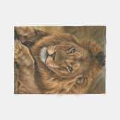 Lion Fleece Blanket (Voorkant (Horizontaal))