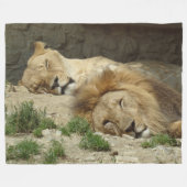 Lion Fleece Blanket (Voorkant (Horizontaal))