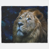 Lion Fleece Blanket (Voorkant (Horizontaal))