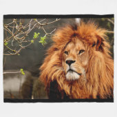 Lion Fleece Blanket (Voorkant (Horizontaal))