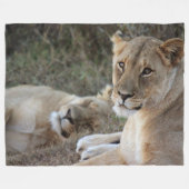 Lion Fleece Blanket Deken (Voorkant (Horizontaal))