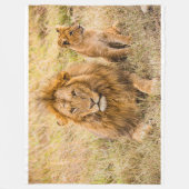 Lion Fleece Blanket Deken (Voorkant)