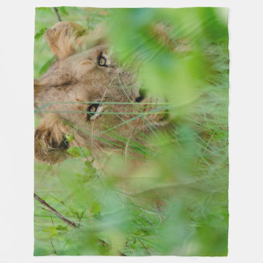 Lion Fleece Blanket Deken (Voorkant)