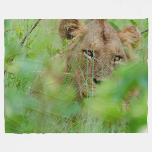 Lion Fleece Blanket Deken (Voorkant (Horizontaal))