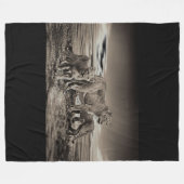 Lion Fleece Blanket Deken (Voorkant (Horizontaal))