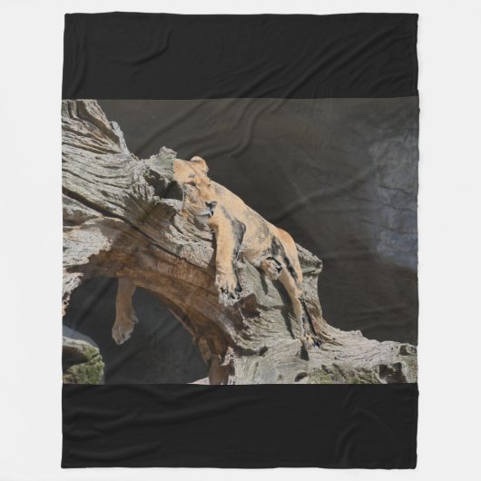 Lion Fleece Blanket Deken (Voorkant)