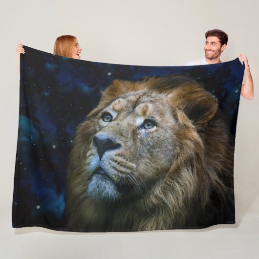 Lion Fleece Blanket Deken (In situ)