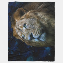 Lion Fleece Blanket Deken