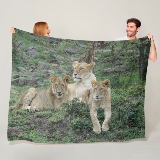 Lion Fleece Blanket Deken (In situ)