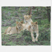 Lion Fleece Blanket Deken (Voorkant (Horizontaal))