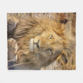 Lion Fleece Blanket Deken (Voorkant (Horizontaal))