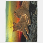 Lion Fleece Blanket Deken (Voorkant)