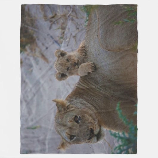 Lion Fleece Blanket Deken (Voorkant)