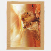 Lion Fleece Deken (Voorkant)