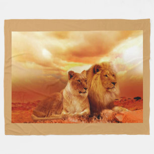 Lion Fleece Deken