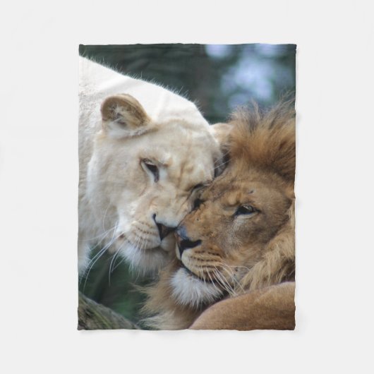 Lion Fleece Deken (Voorkant)