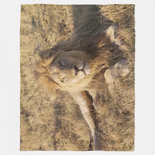 Lion fleece deken (Voorkant)