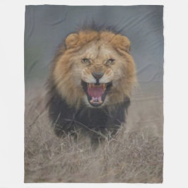 LION FLEECE DEKEN