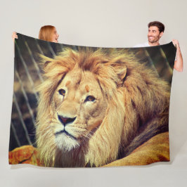 Lion Fleece Deken