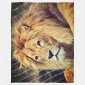 Lion Fleece Deken (Voorkant)