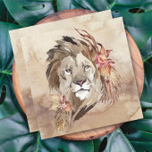 Lion Floral Kaart