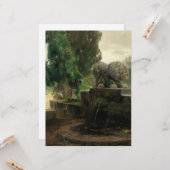 Lion Fontein in Rome (door H.A. Brendekilde) Kaart (Voorkant / Achterkant in situ)