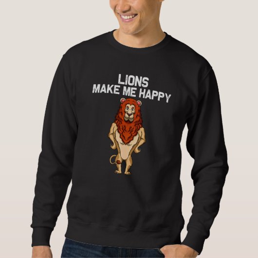 Lion For Men Women Lioness Zookeeper Africa Circus Trui (Voorkant)