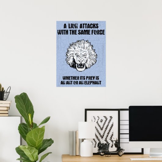 Lion Force Poster (Thuiskantoor)