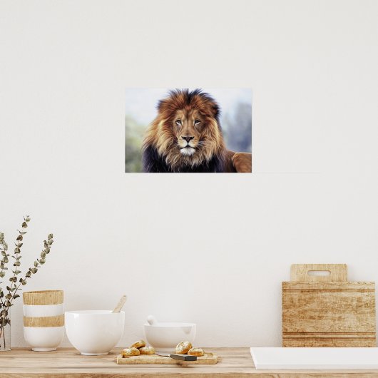 LION FOTOGRAPHY POSTER (Keuken)