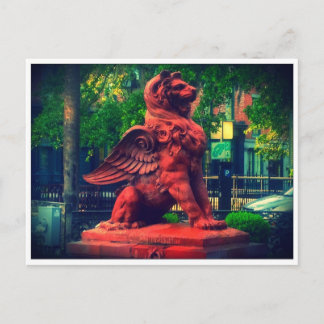 Lion Fountain Savannah Georgia Briefkaart