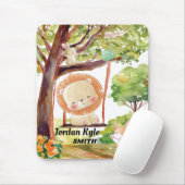 Lion, Fox, Bunny en Birds Blush Natuur slikken Muismat (Met muis)