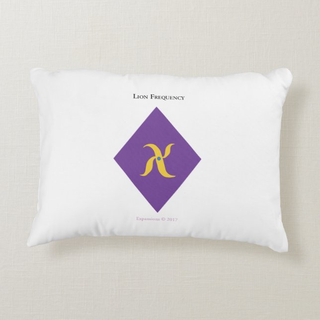 Lion Frequency Pillow Accent Kussen (Achterkant)