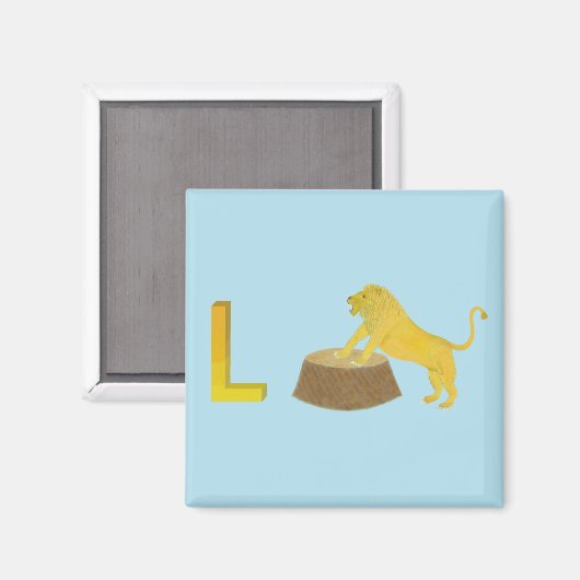 Lion Fridge Magnet (Voorkant / Achterkant)