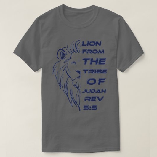 Lion From The Tribe of Judah Christian Shirts For  (Design voorkant)