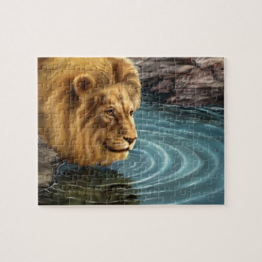 Lion Game Puzzle Legpuzzel (Horizontaal)